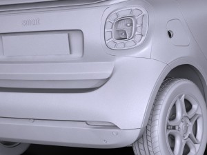 Smart Fortwo Cabrio 2016 3D Модель