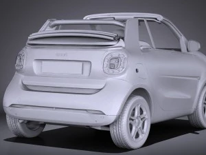 Smart Fortwo Cabrio 2016 3D Model