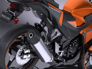 Honda CBR 300 R 2016 3D Модель
