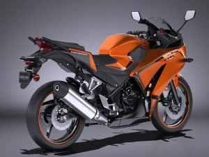 Honda CBR 300 R 2016 3D Model