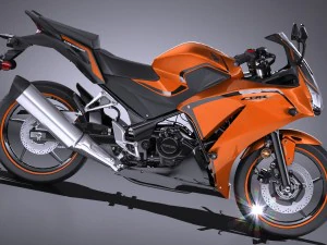 Honda CBR 300 R 2016 3D Model