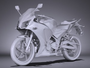 Honda CBR 300 R 2016 3D Модель