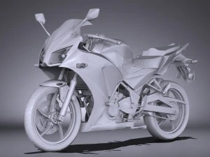 Honda CBR 300 R 2016 3D Model
