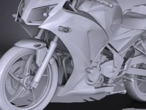 Honda CBR 300 R 2016 3D Модель