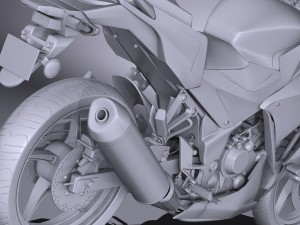 Honda CBR 300 R 2016 3D Модель