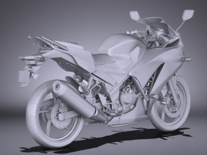 Honda CBR 300 R 2016 3D Модель