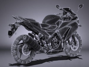Honda CBR 300 R 2016 3D Модель