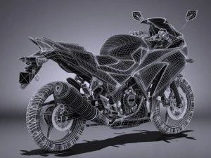 Honda CBR 300 R 2016 3D Model