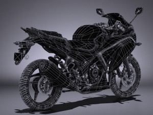 Honda CBR 300 R 2016 3D Модель