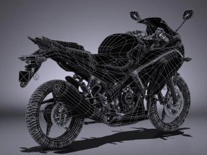 Honda CBR 300 R 2016 3D Model