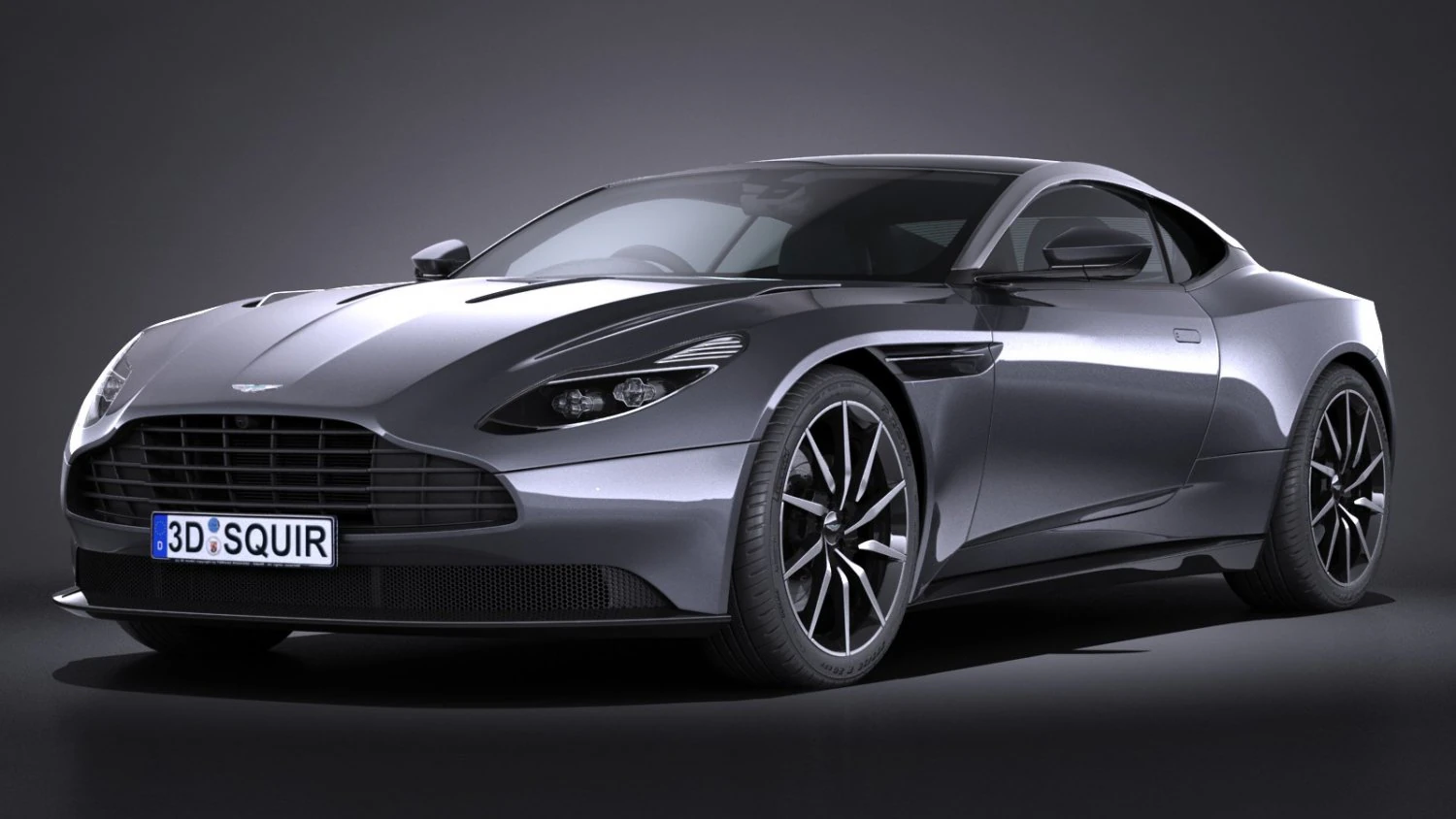 Aston Martin DB11 2017 3D Model .c4d .max .obj .3ds .fbx .stl .blend 