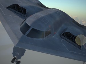 B2 spirit bomber Modello 3D