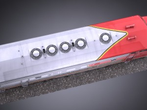 Santa Fe Super Chief Train Modello 3D