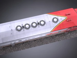 Santa Fe Super Chief Train 3D Model