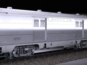 Santa Fe Super Chief Train Modello 3D