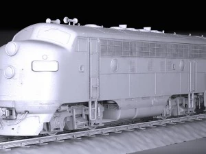 Santa Fe Super Chief Train 3D Model