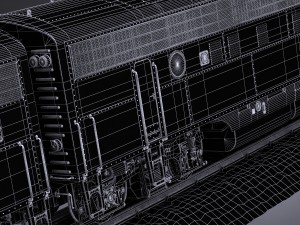Santa Fe Super Chief Train Modello 3D