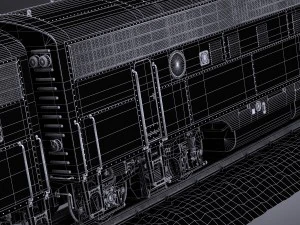 Santa Fe Super Chief Train 3D Model