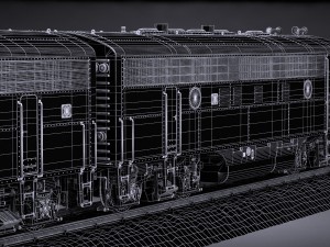 Santa Fe Super Chief Train Modello 3D