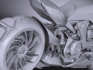 Ducati X-diavel 2016 3D Model