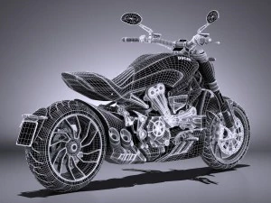 Ducati X-diavel 2016 3D Model