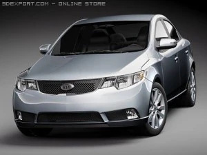Kia Forte 2010 3D Model