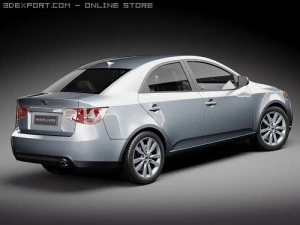 Kia Forte 2010 3D Model