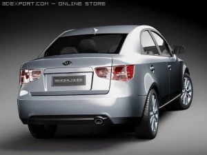 Kia Forte 2010 3D Model