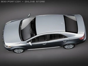 Kia Forte 2010 3D Model