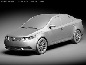 Kia Forte 2010 Modello 3D