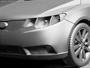 Kia Forte 2010 3D Model