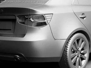 Kia Forte 2010 3D Model