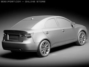Kia Forte 2010 3D Model