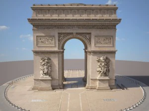 Lengkungan Kemenangan Paris Model 3D