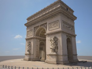 Paris Triumphal Arch Model 3D