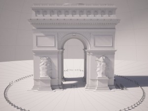 Paris Triumphal Arch Model 3D