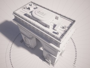 Paris Triumphal Arch Model 3D