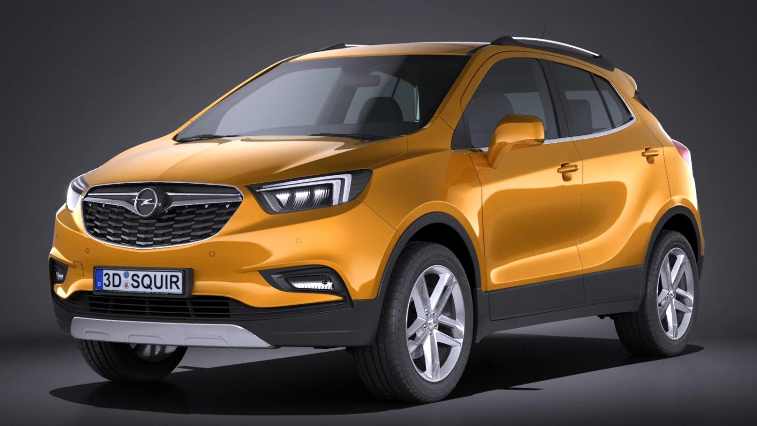 Opel Mokka X 2017 3D Model .c4d .max .obj .3ds .fbx .stl .blend 