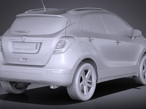 Opel Mokka X 2017 3D 모델