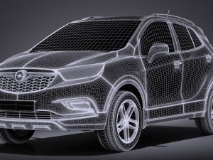 Opel Mokka X 2017 3D 모델