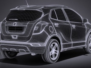 Opel Mokka X 2017 3D 모델