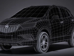 Opel Mokka X 2017 3D Model