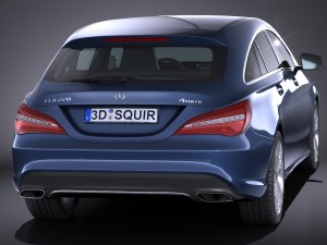 Mercedes-Benz CLA Shooting Brake 2017 3D Model