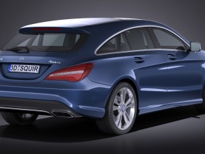 Mercedes-Benz CLA Shooting Brake 2017 3D Model