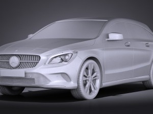 Mercedes-Benz CLA Shooting Brake 2017 3D Model