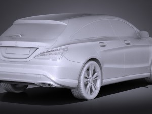 Mercedes-Benz CLA Shooting Brake 2017 3D Model