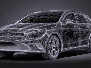 Mercedes-Benz CLA Shooting Brake 2017 3D Model