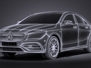 Mercedes-Benz CLA45 AMG 2017 3D मॉडल