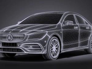 Mercedes-Benz CLA45 AMG 2017 3D Model