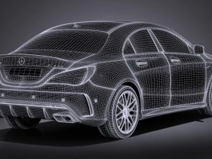 Mercedes-Benz CLA45 AMG 2017 3D Model
